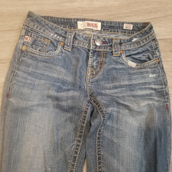 Mek denim women's zanzibar cigarette distressed jeans - Picture 8 of 16